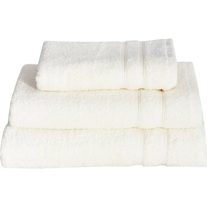 Borg Living Frotte håndklæde 50x100 cm – Hvid