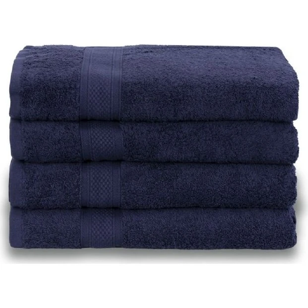 Badelagen 100x150 cm - Egyptisk bomuld, mørkeblå