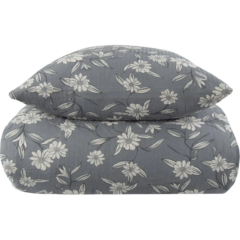 Borg Living Grey Leaves sengetøj 200x200 cm