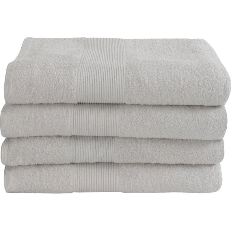 By Borg badelagen 100x150 cm – 100% bomuld lysegrå