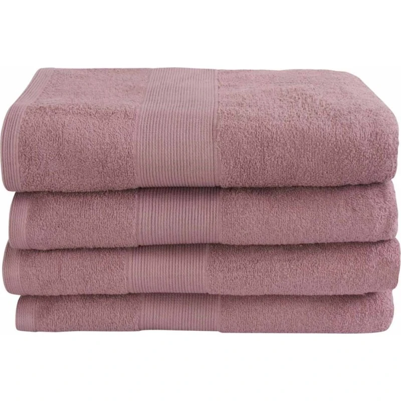 By Borg badehåndklæde 70x140 cm – støvet rosa, 100% bomuld