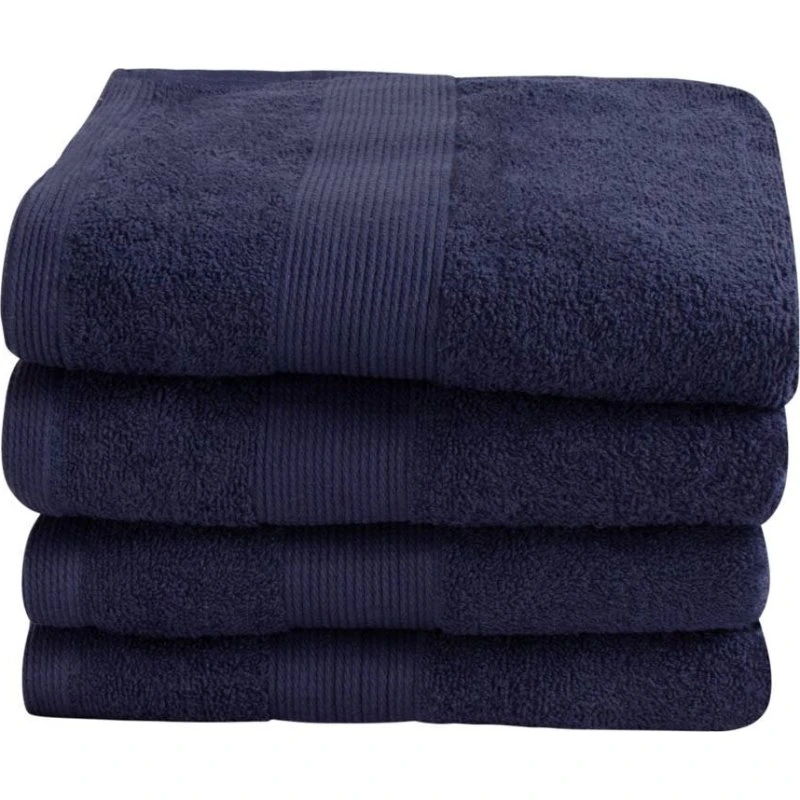 By Borg mørkeblå håndklæde 50x100 cm - 500 g/m²