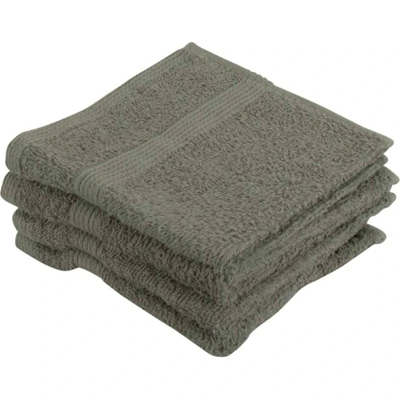 By Borg Vaskeklude 4-pak 30x30 cm – 100% Bomuld, Støvet Grøn