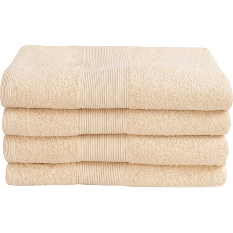 Badelagen 100x150 cm 100% Bomuld - Creme, By Borg