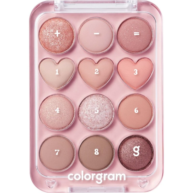 Colorgram Pin Point Eyeshadow Palette 01 Peach+Coral 10g