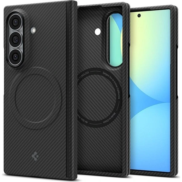 Spigen Air Skin Aramid MagSafe til Samsung Galaxy Z Fold8 Ultra - Sort