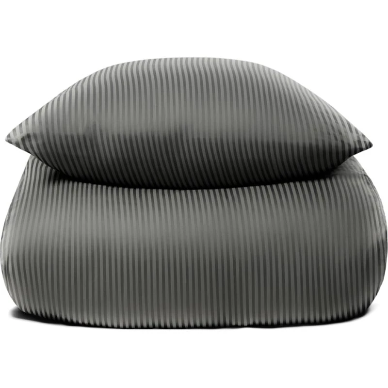 Egyptisk bomuldssatin sengetøj 140x200 - Lysegrå (400 TC)