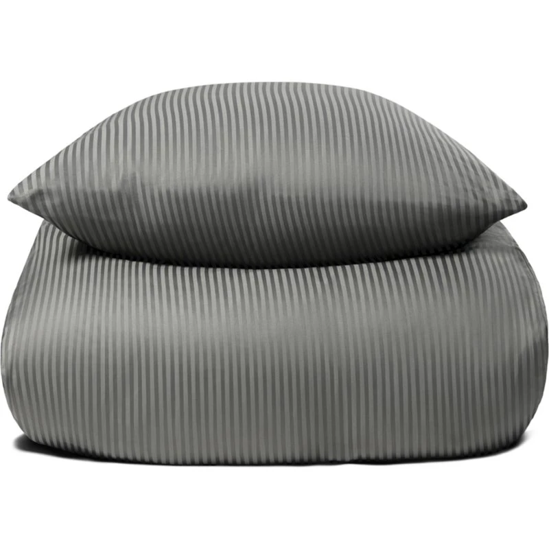 Lysegråt king-size sengetøj 240x220 – 100% egyptisk bomuld 400 TC