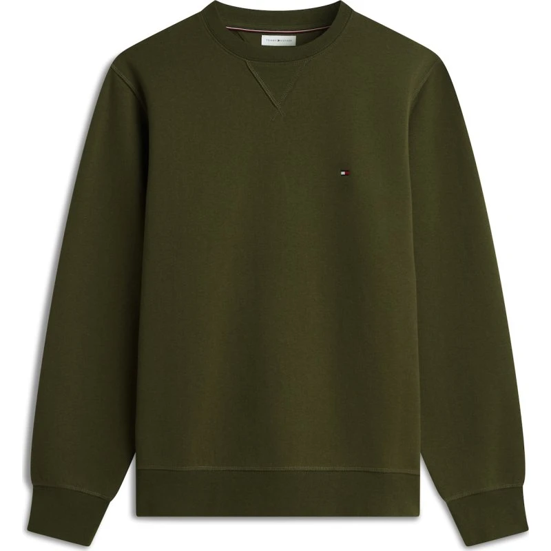 Tommy Hilfiger ESS Seasonal Sweatshirt i oliven