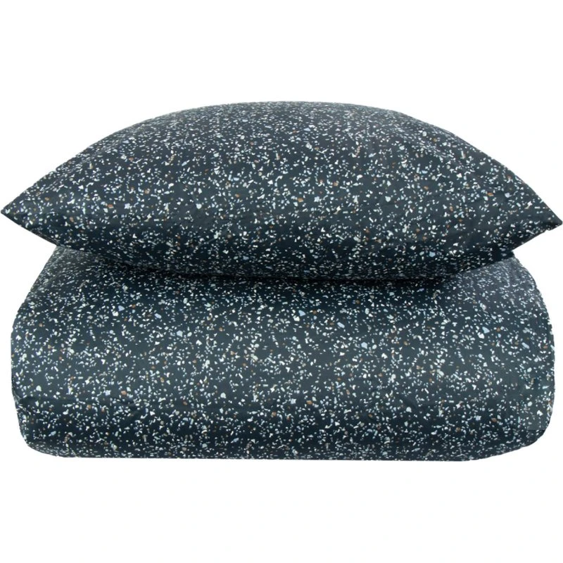 By Night sengetøj 140x200 Marble Blue - 100% bomuldssatin