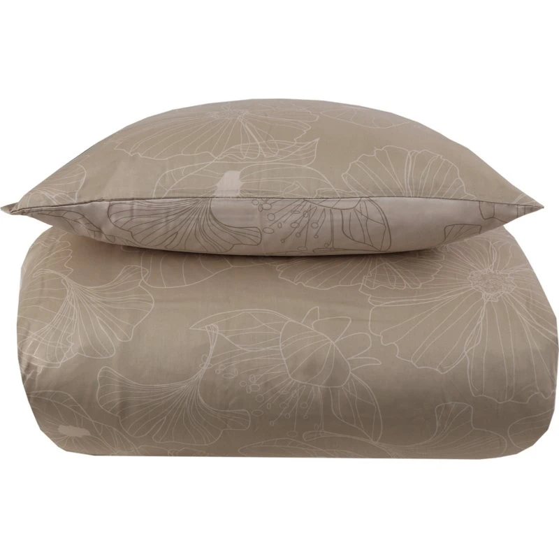 By Night bomuldssatin sengetøj 140x220 – Big Flower sand