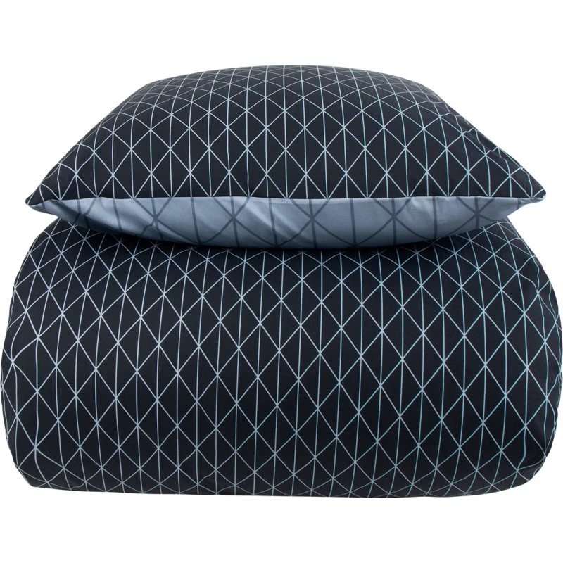 Borg Living Harlequin bomuldssengetøj 140x200 blå