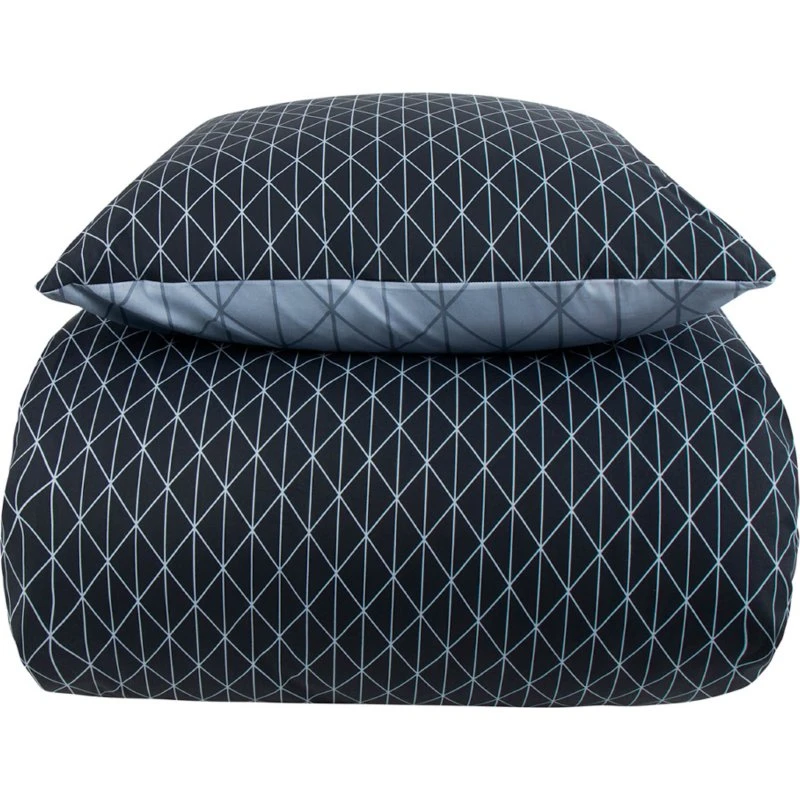 Borg Living Sengetøj 150x210 Harlequin blå 100% bomuld