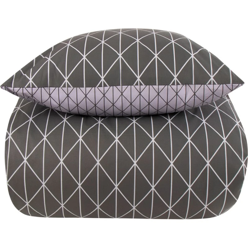 Borg Living sengetøj 200x220 Harlequin Grey – 100% bomuld