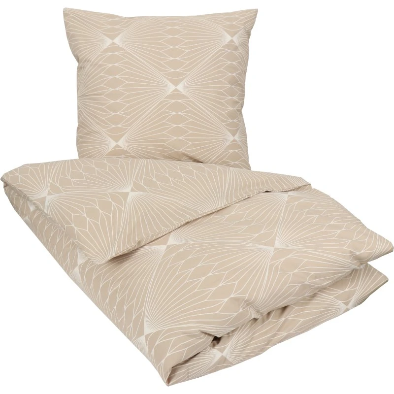 Borg Living Diamond Sand sengesæt 150x210 cm, 100% bomuld