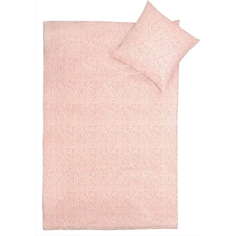 Junior sengetøj 100x140 Marble Light Red - 100% bomuldssatin