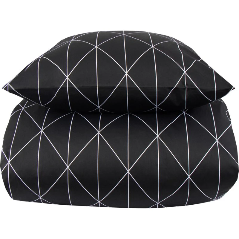 By Night Bomuldssatin sengesæt Kingsize 240x220 – Graphic Harlekin