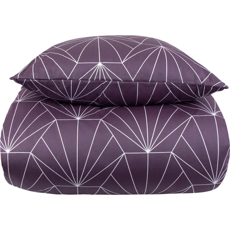 By Night bomuldssatin sengetøj 200x220 Hexagon blomme