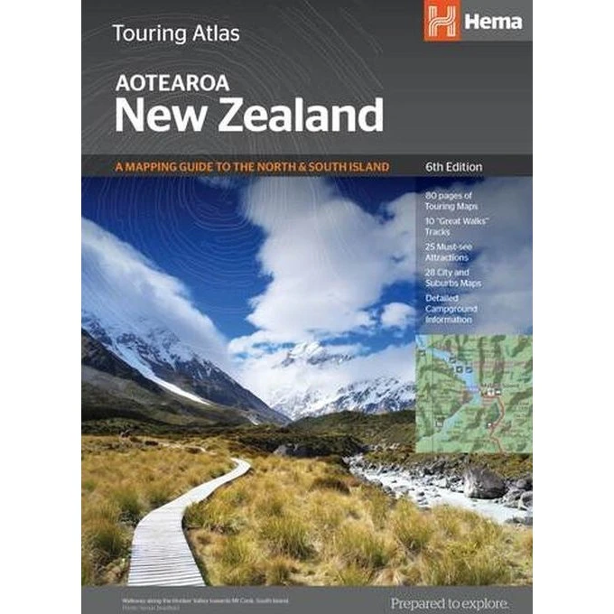 Hema Maps New Zealand Touring Atlas - Engelsk
