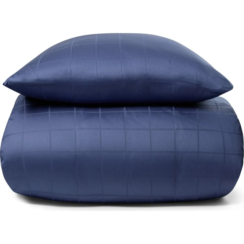 By Night sengetøj 150x210 cm – Blå jacquard check