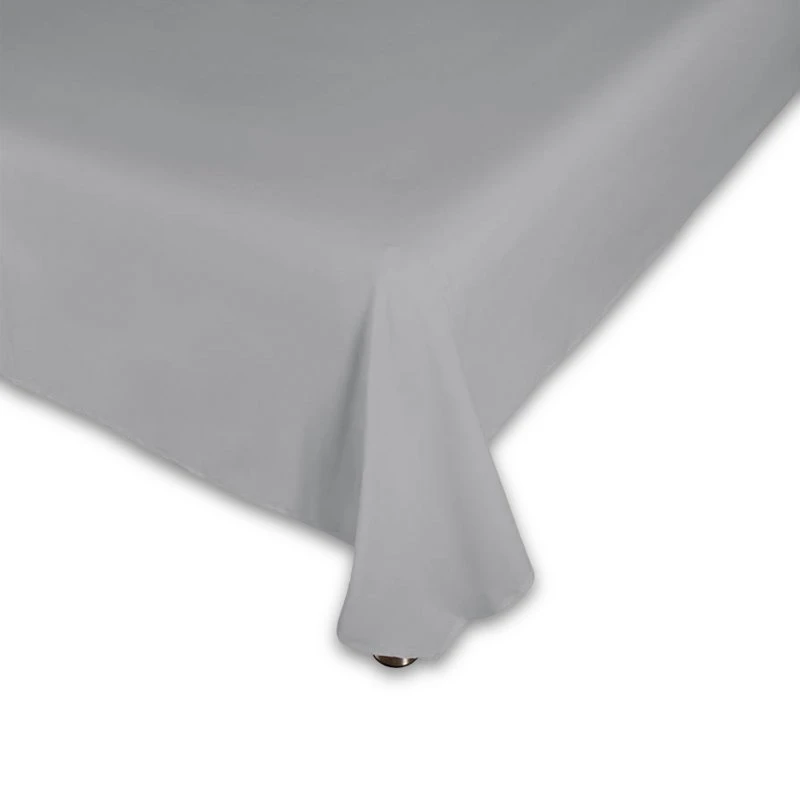 Glat lagen 150x250 cm 100% bomuldssatin - Grå