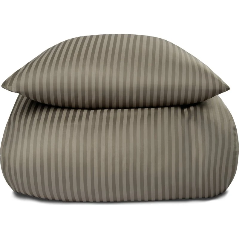 Borg Living 100% bomuldssatin sengesæt 200x200 - Oliven