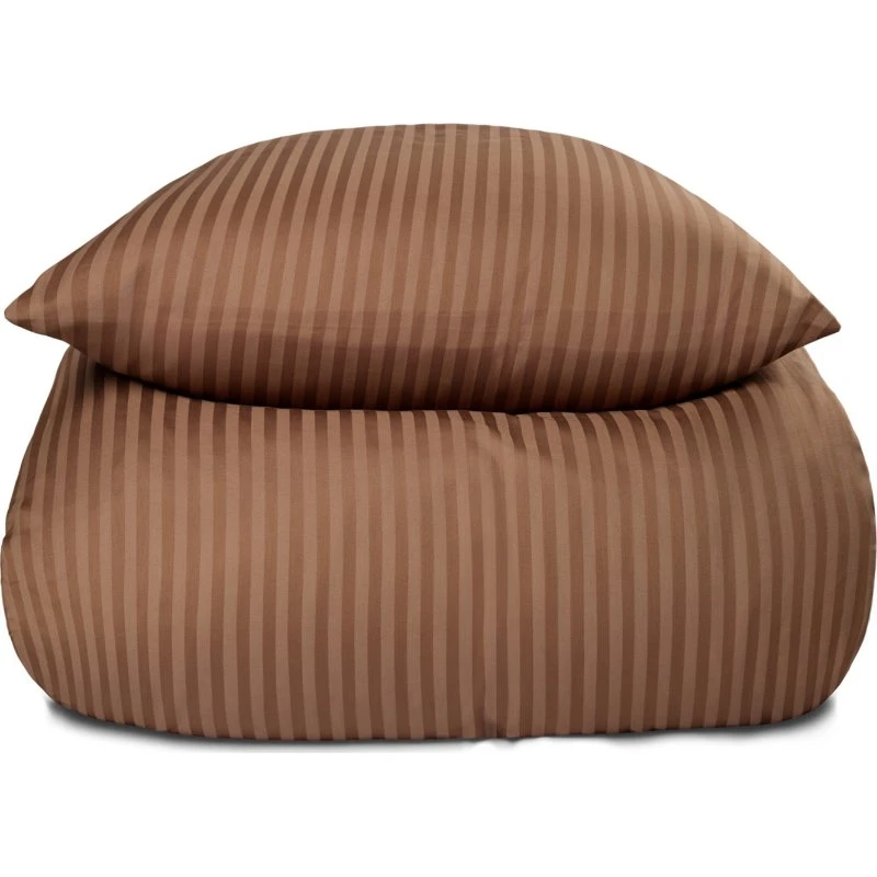 Borg Living bomuldssatin sengesæt 140x200 - Okker