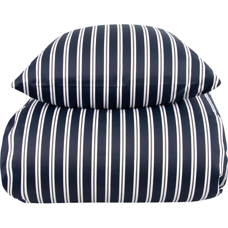 By Night Bomuldssatin sengetøj kingsize 240x220 - Stripe Blue