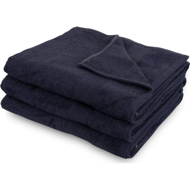 Bambus badelagen 100x150 cm – Mørkeblå