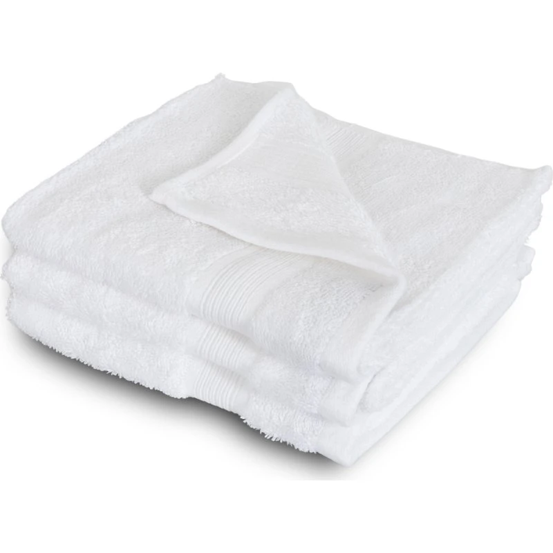 Bambushåndklæde 50x100 cm - 60% bambus hvid