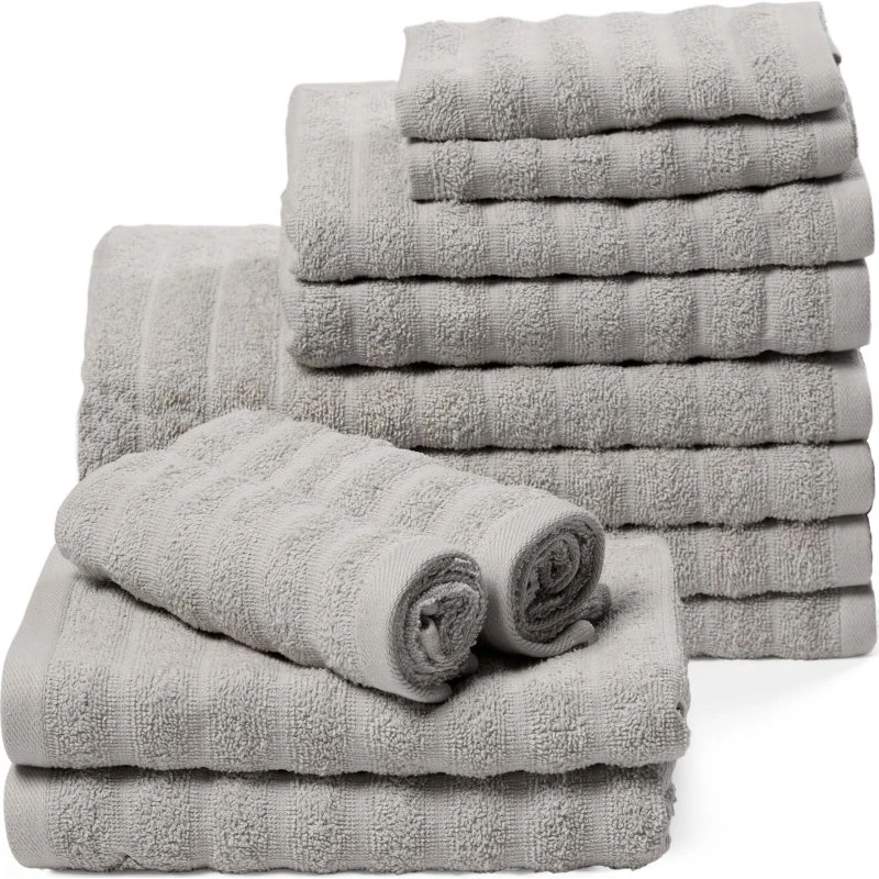 Borg Living 12-pak håndklæder i 100% kæmmet bomuld