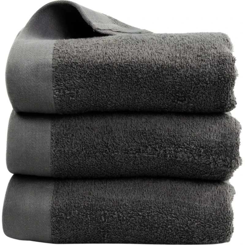 By Borg gæstehåndklæde 40x60 cm – 100% bomuld, mørkegrå