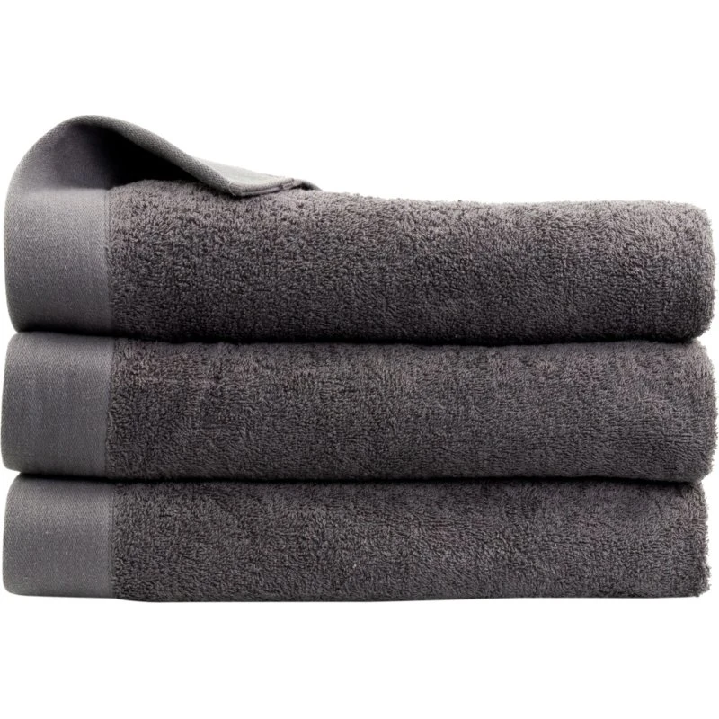 Badelagen 100x150 cm - 100% bomuld 500 g/m² - Mørkegrå