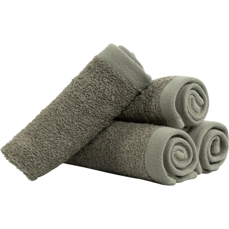 By Borg vaskeklude 4-pak 30x30 cm – 100% bomuld, lysegrøn