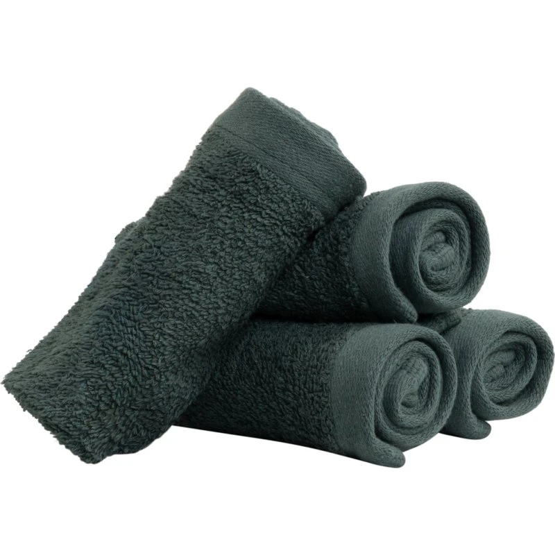 By Borg Vaskeklude 4-pak 30x30 cm - Mørkegrøn