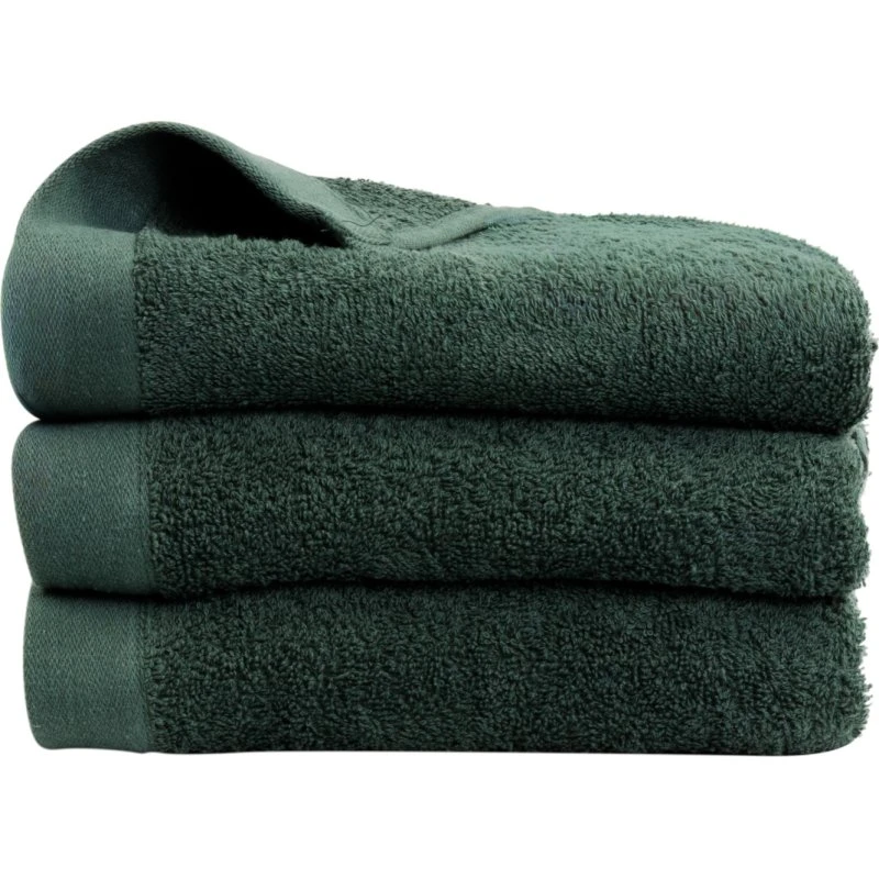 By Borg håndklæde 50x100 cm 100% bomuld – mørkegrøn