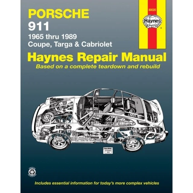 Porsche 911 (1965-1989) Reparationsbog - Coupe, Targa & Cabriolet