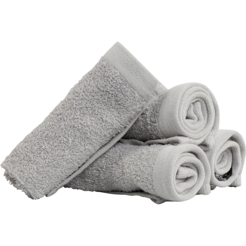 By Borg vaskeklude 4-pak 30x30 cm - Lysegrå