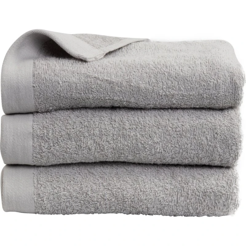 By Borg håndklæde 50x100 cm – 100% bomuld, lysegrå