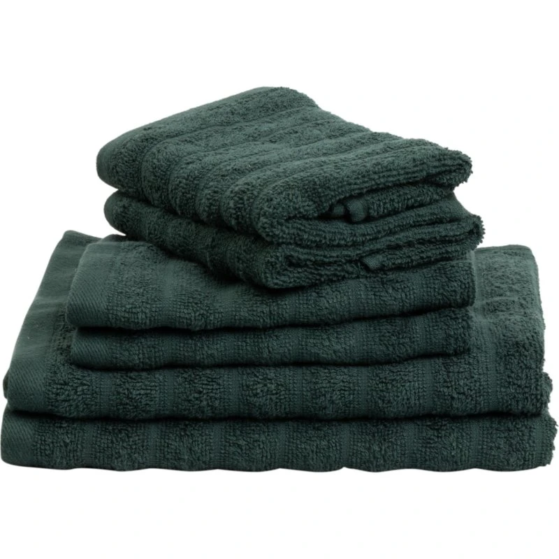 Borg Living badehåndklæder 2 stk. 50x100 cm - grøn