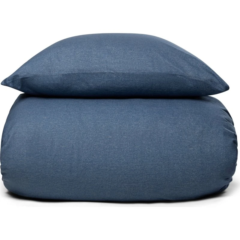By Night Flonel kingsize sengesæt 240x220 Blue Melange