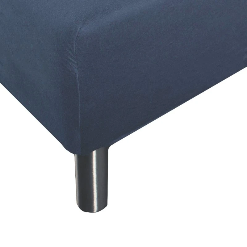 Boxlagen 90x200 cm (h40) - 100% bomuldssatin, blå