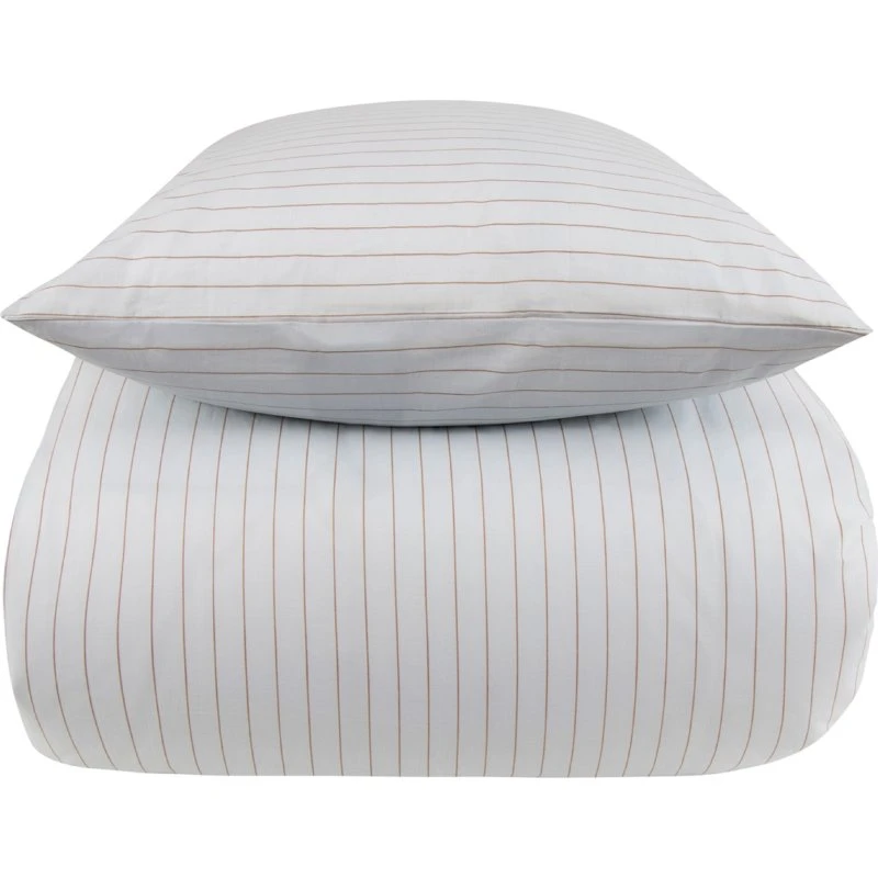 Nordstrand Home Sengesæt 140x200 Blå stribet - 100% bomuld