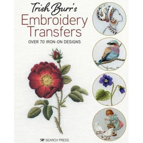Trish Burrs Embroidery Transfers - Bog med over 70 designs
