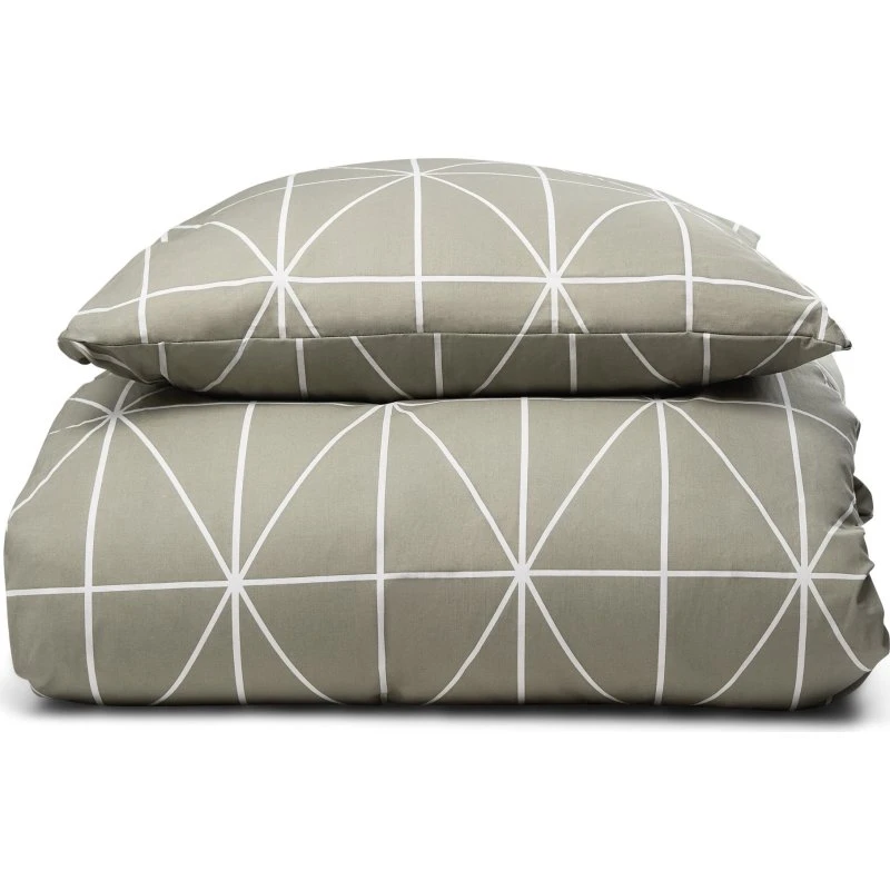 Nordstrand Home dobbeltsengesæt 200x220 cm - Grøn Harlekin