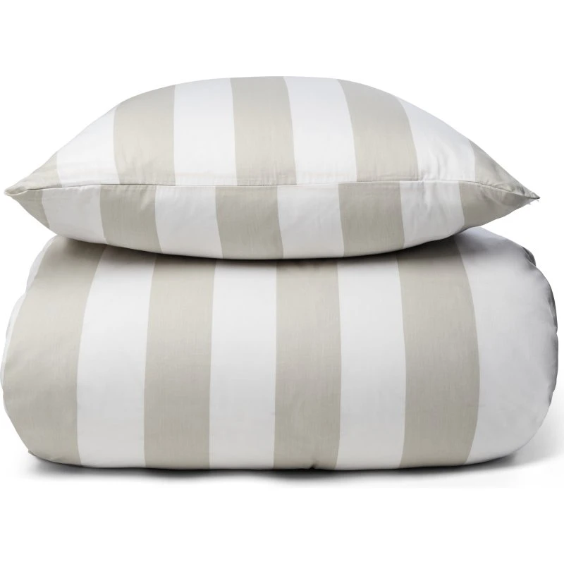 By Night Nordic Stripe sengesæt 240x220 – 100% bomuldssatin