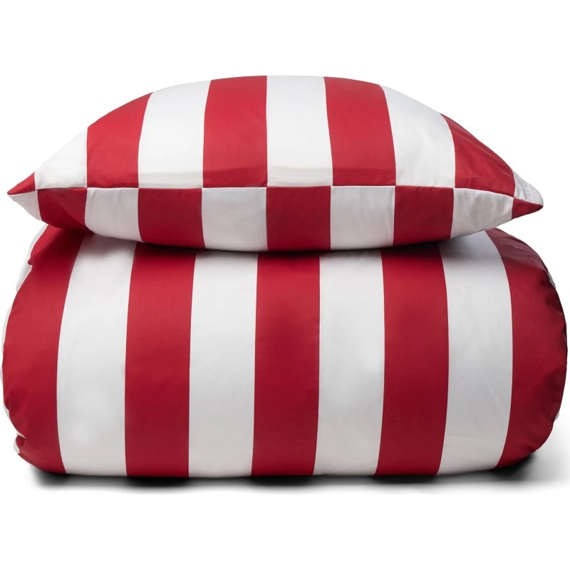 By Night Nordic Stripe sengesæt 140x200 cm - bomuldssatin