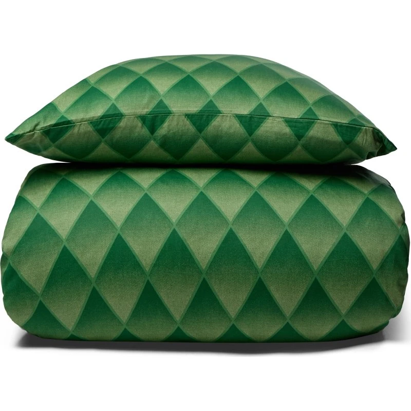 By Night bomuldssatin sengetøj 140x200 - grøn Harlekin