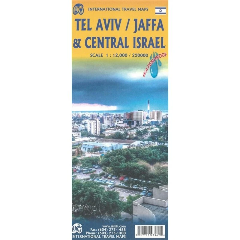 ITMB Tel Aviv - Jaffa & Central Israel Travel Reference Map