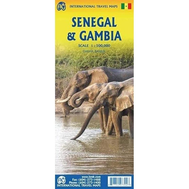 Itmb Publishing Senegal & Gambia - Engelsk rejsekort-bog